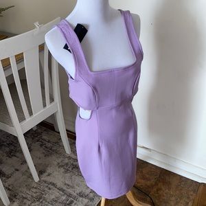 Lavender cut out dress